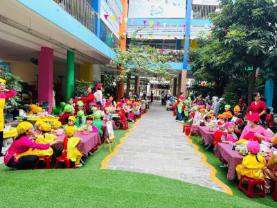 TRƯỜNG MẦM NON HOÀNG CÚC TỔ CHỨC HỘI THI BÉ TẬP LÀM NỘI TRỢ