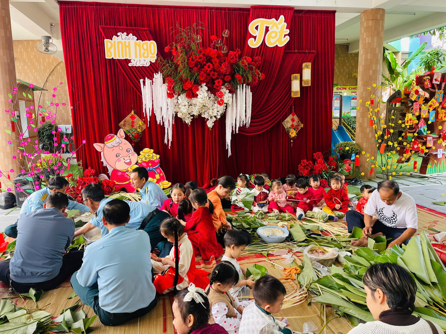 TRƯỜNG MẦM NON HOÀNG CÚC TỔ CHỨC CÁC HOẠT ĐỘNG CHÀO XUÂN BÍNH NGỌ 2026